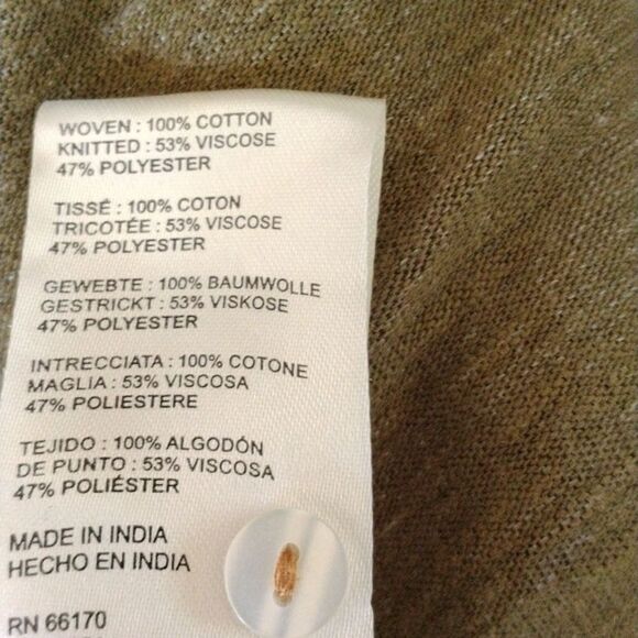 Free People Tribal Sage Green Top - Picture 10 of 11